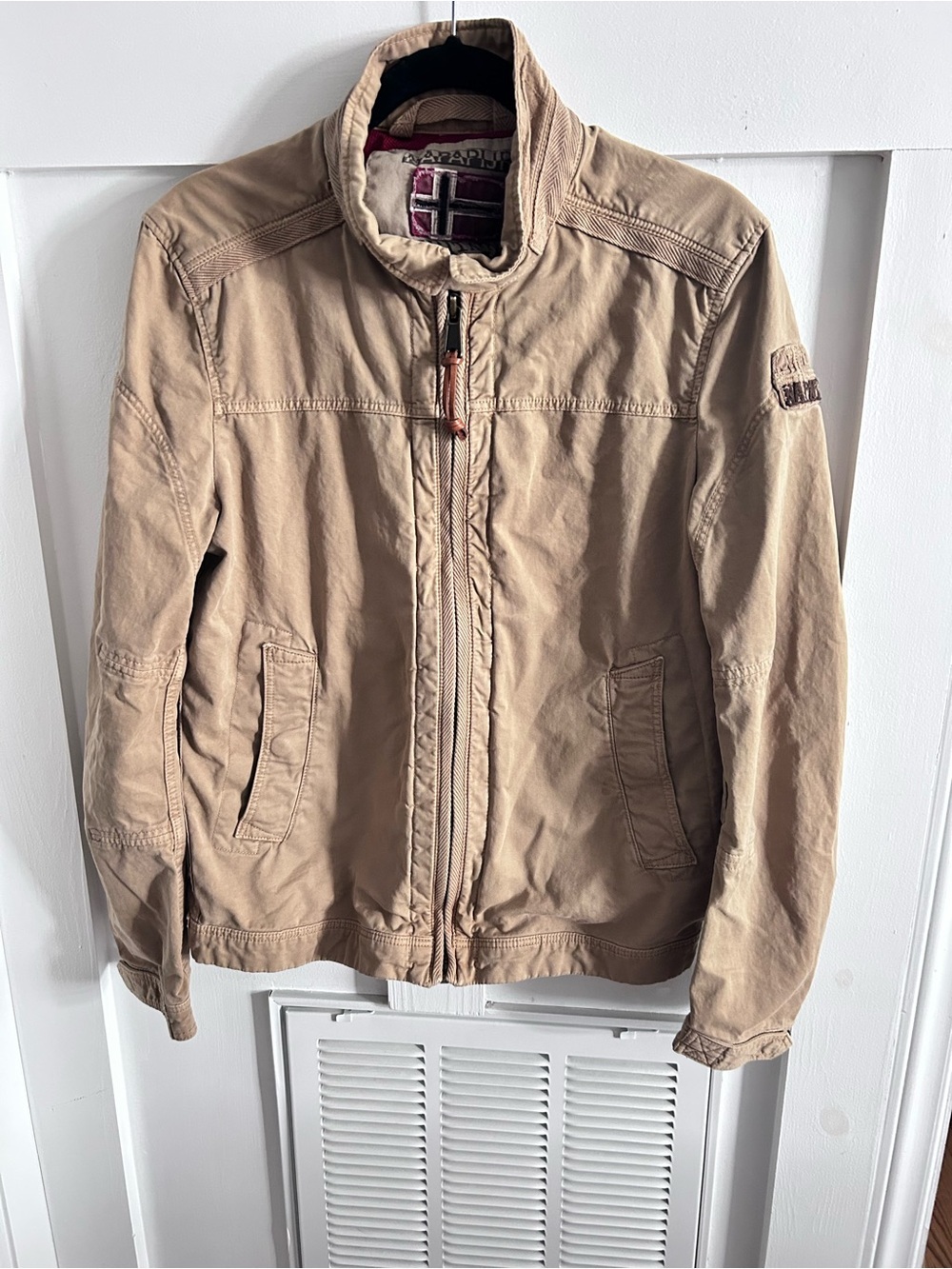 Napapijri Heritage Khaki Cotton Field Jacket Men’s Medium
